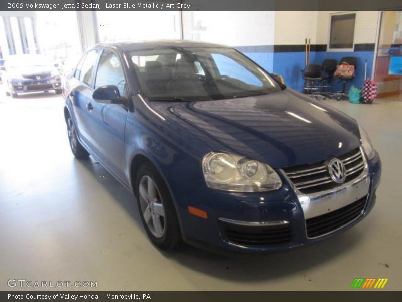 Laser Blue Metallic / Art Grey 2009 Volkswagen Jetta S Sedan