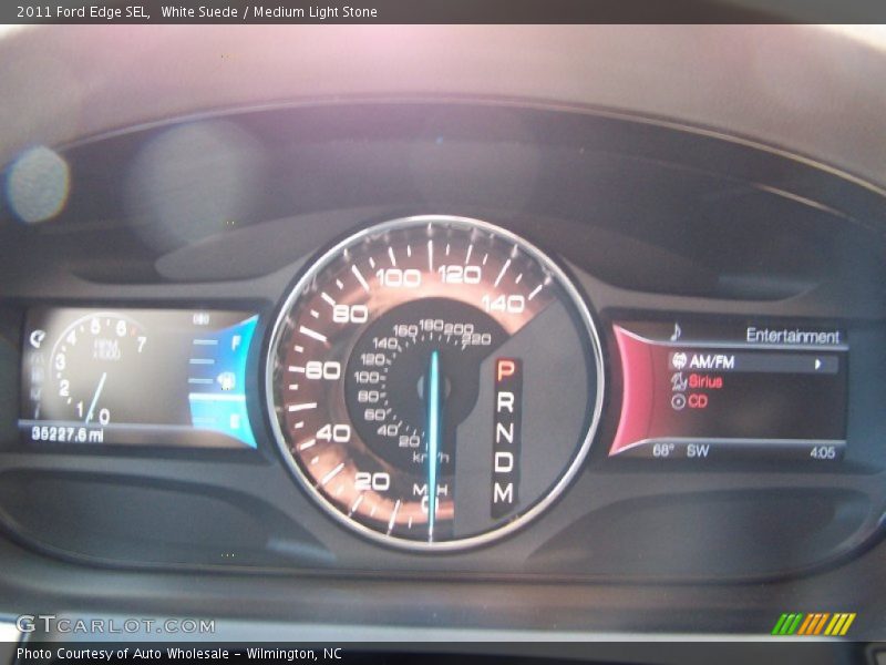 White Suede / Medium Light Stone 2011 Ford Edge SEL
