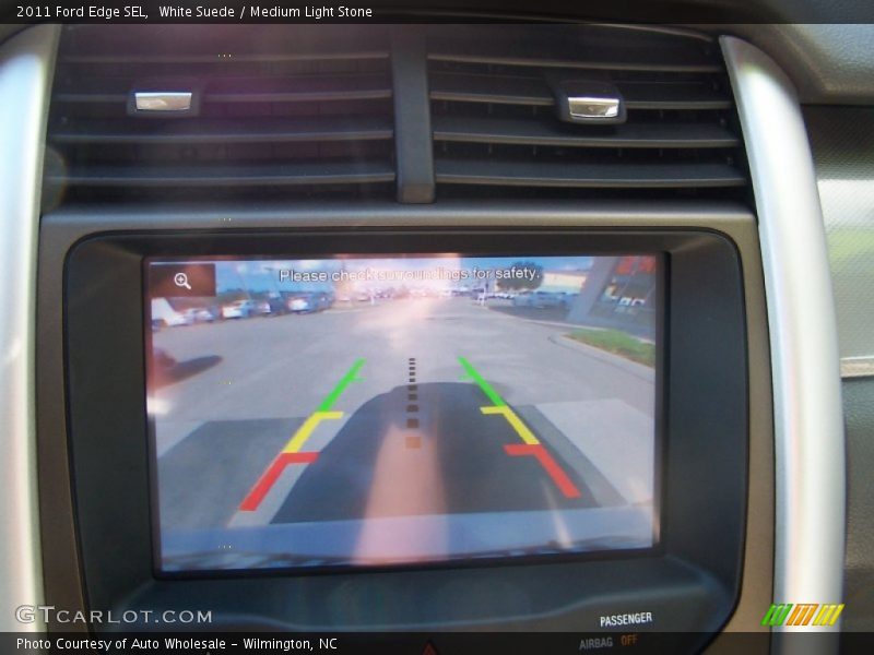 White Suede / Medium Light Stone 2011 Ford Edge SEL
