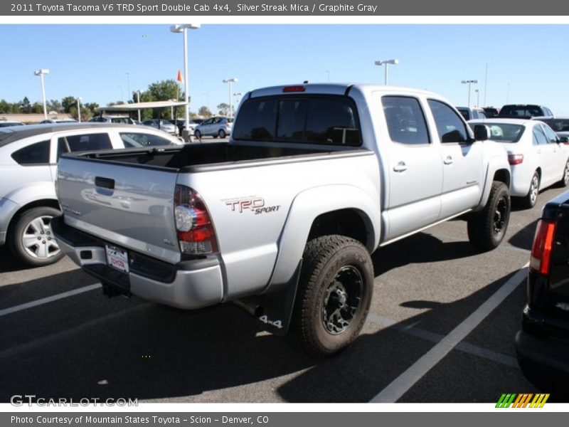 Silver Streak Mica / Graphite Gray 2011 Toyota Tacoma V6 TRD Sport Double Cab 4x4