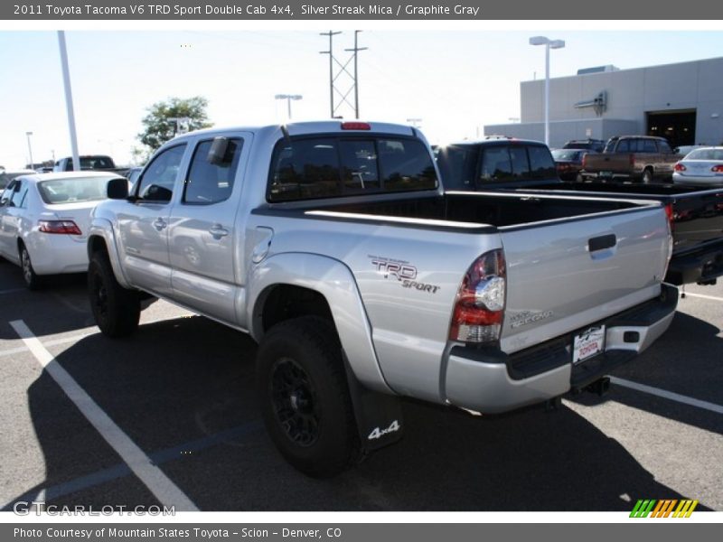Silver Streak Mica / Graphite Gray 2011 Toyota Tacoma V6 TRD Sport Double Cab 4x4