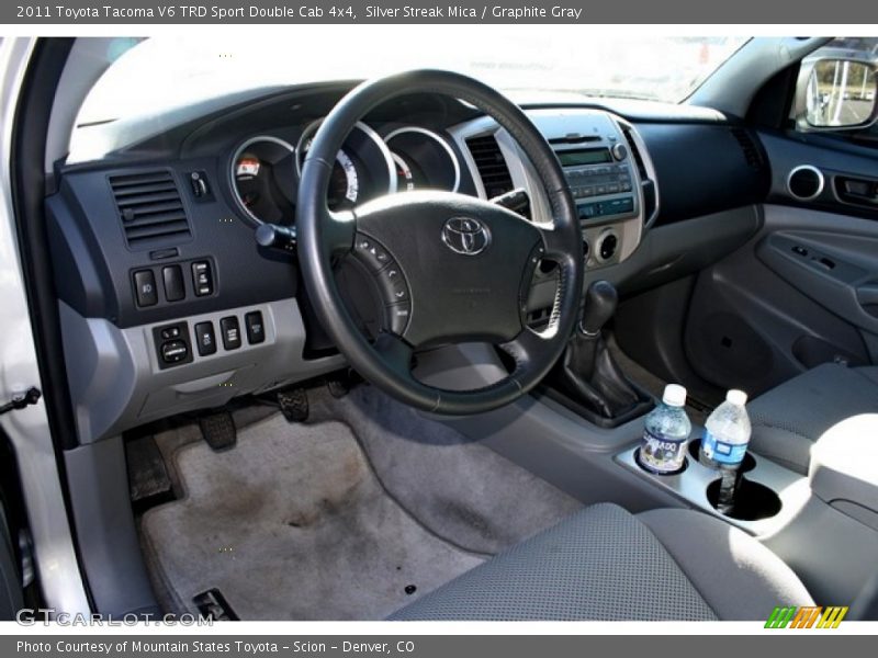 Silver Streak Mica / Graphite Gray 2011 Toyota Tacoma V6 TRD Sport Double Cab 4x4