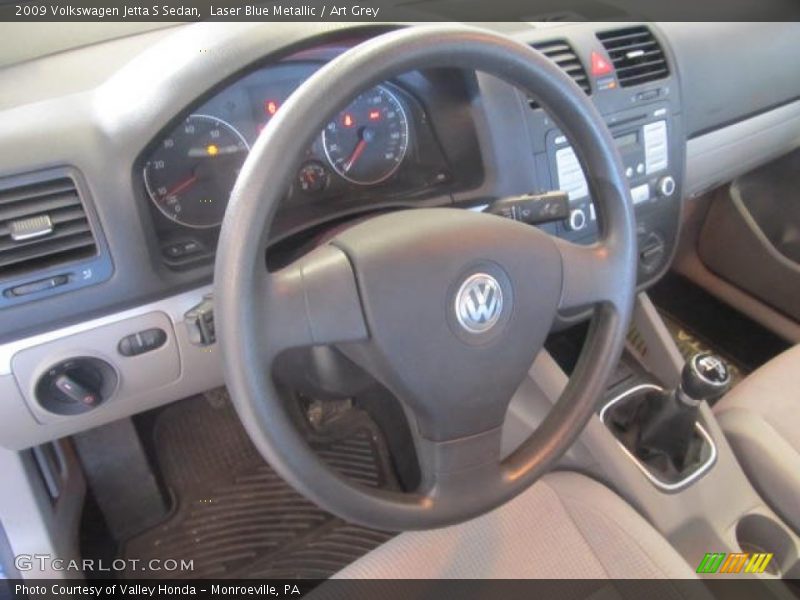Laser Blue Metallic / Art Grey 2009 Volkswagen Jetta S Sedan