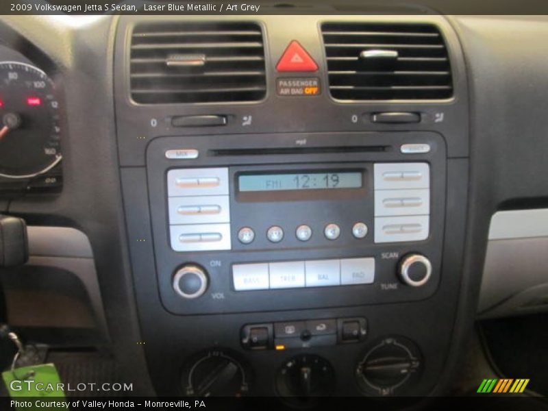 Laser Blue Metallic / Art Grey 2009 Volkswagen Jetta S Sedan