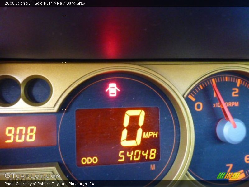 Gold Rush Mica / Dark Gray 2008 Scion xB