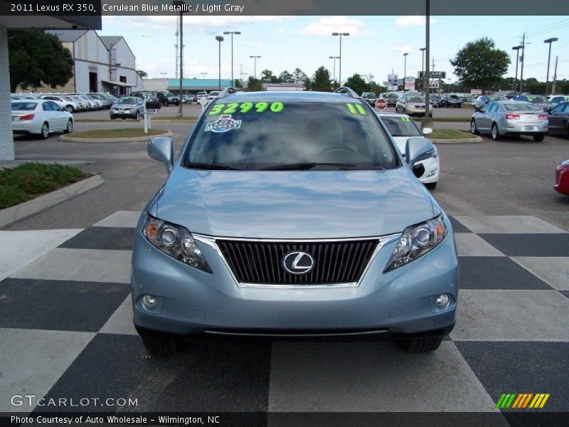 Cerulean Blue Metallic / Light Gray 2011 Lexus RX 350