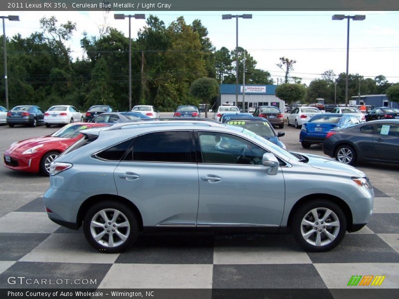 Cerulean Blue Metallic / Light Gray 2011 Lexus RX 350