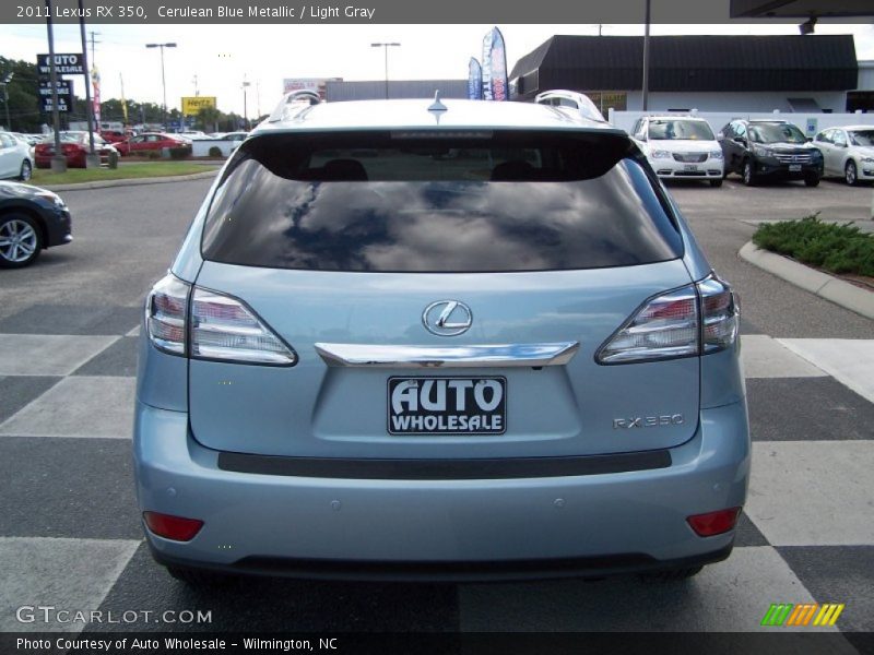 Cerulean Blue Metallic / Light Gray 2011 Lexus RX 350