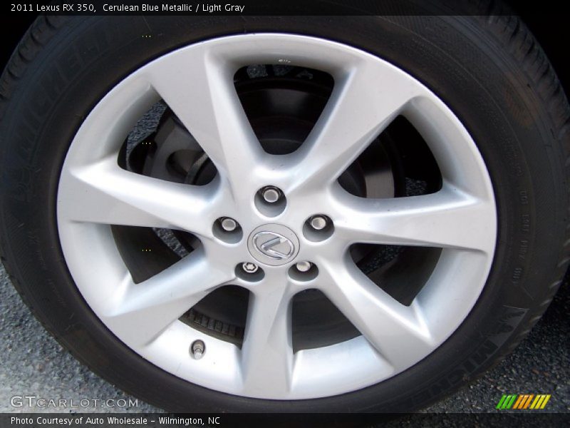 Cerulean Blue Metallic / Light Gray 2011 Lexus RX 350