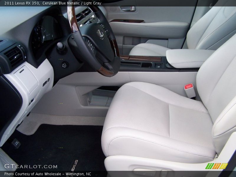 Cerulean Blue Metallic / Light Gray 2011 Lexus RX 350