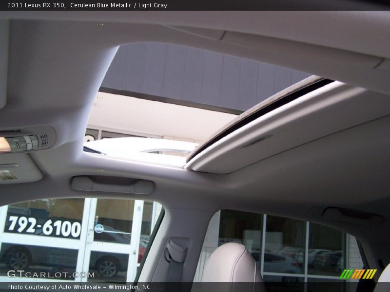 Cerulean Blue Metallic / Light Gray 2011 Lexus RX 350