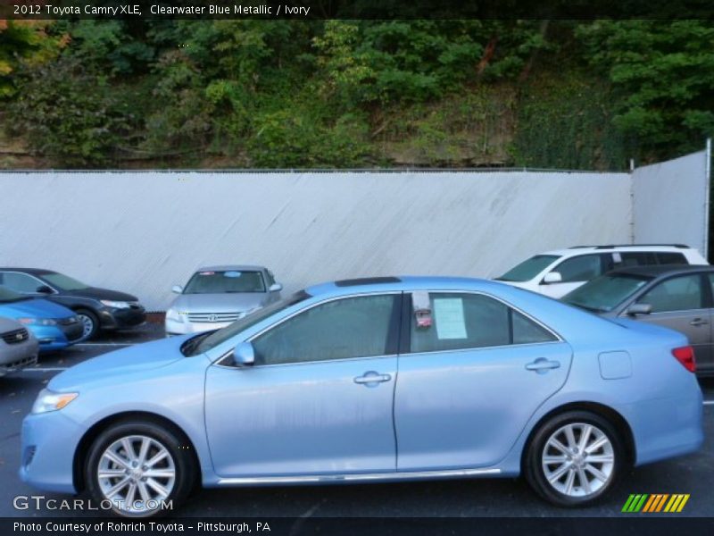 Clearwater Blue Metallic / Ivory 2012 Toyota Camry XLE