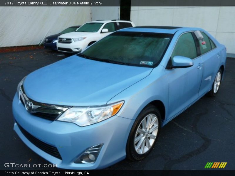 Clearwater Blue Metallic / Ivory 2012 Toyota Camry XLE