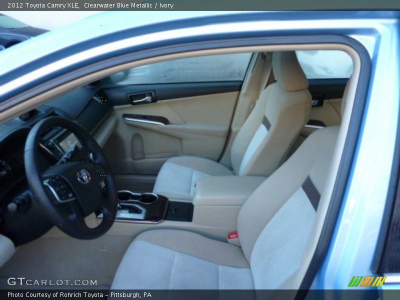 Clearwater Blue Metallic / Ivory 2012 Toyota Camry XLE