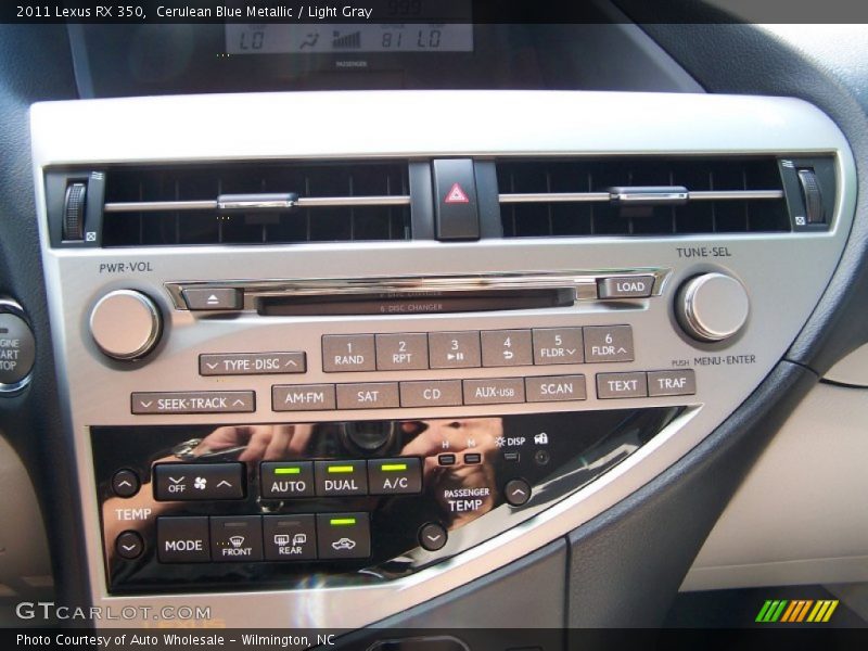 Cerulean Blue Metallic / Light Gray 2011 Lexus RX 350