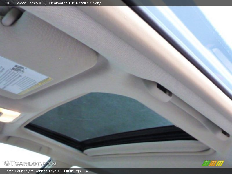 Clearwater Blue Metallic / Ivory 2012 Toyota Camry XLE
