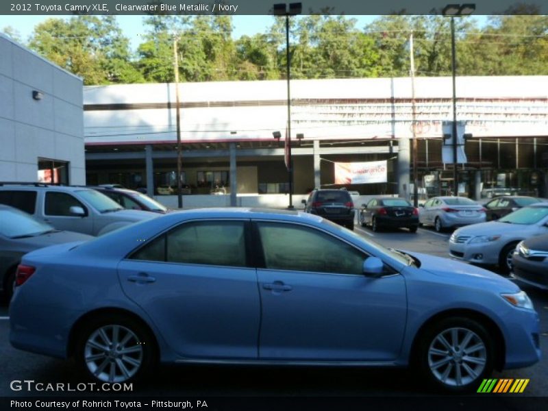Clearwater Blue Metallic / Ivory 2012 Toyota Camry XLE
