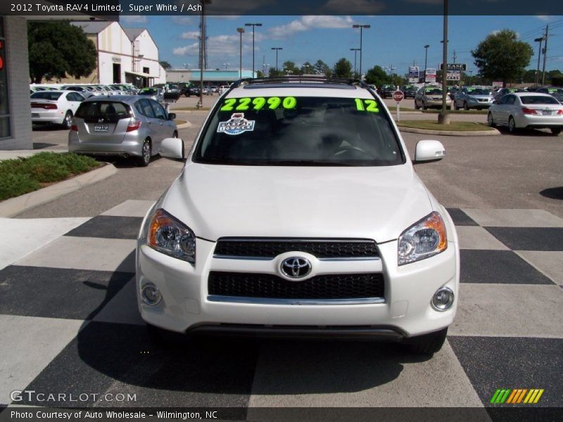 Super White / Ash 2012 Toyota RAV4 Limited