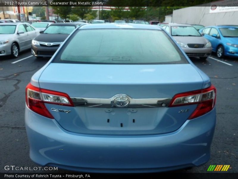Clearwater Blue Metallic / Ivory 2012 Toyota Camry XLE