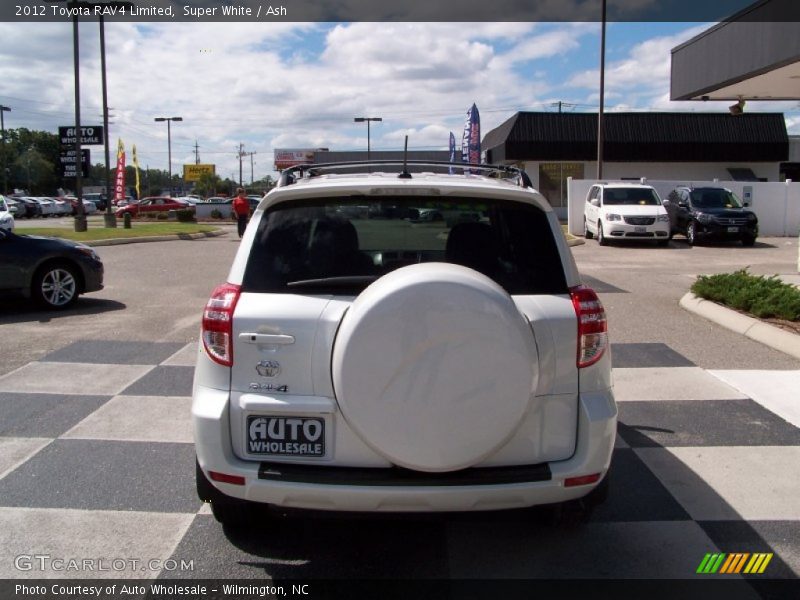 Super White / Ash 2012 Toyota RAV4 Limited
