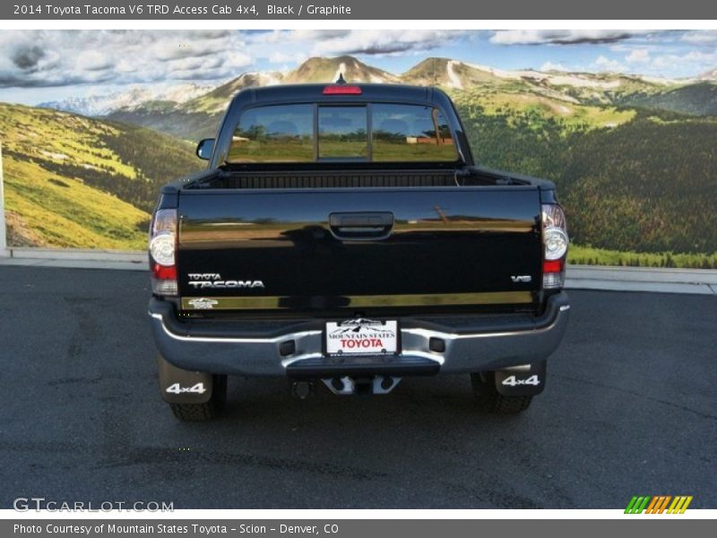 Black / Graphite 2014 Toyota Tacoma V6 TRD Access Cab 4x4