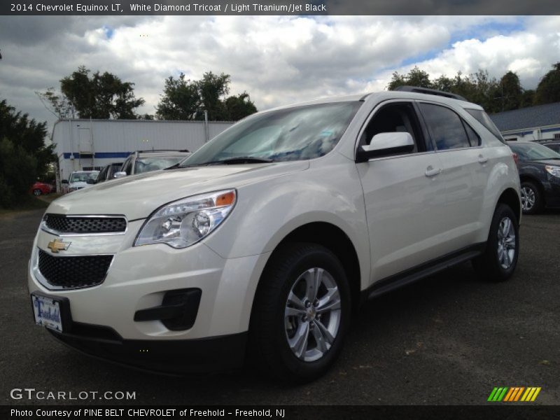 White Diamond Tricoat / Light Titanium/Jet Black 2014 Chevrolet Equinox LT