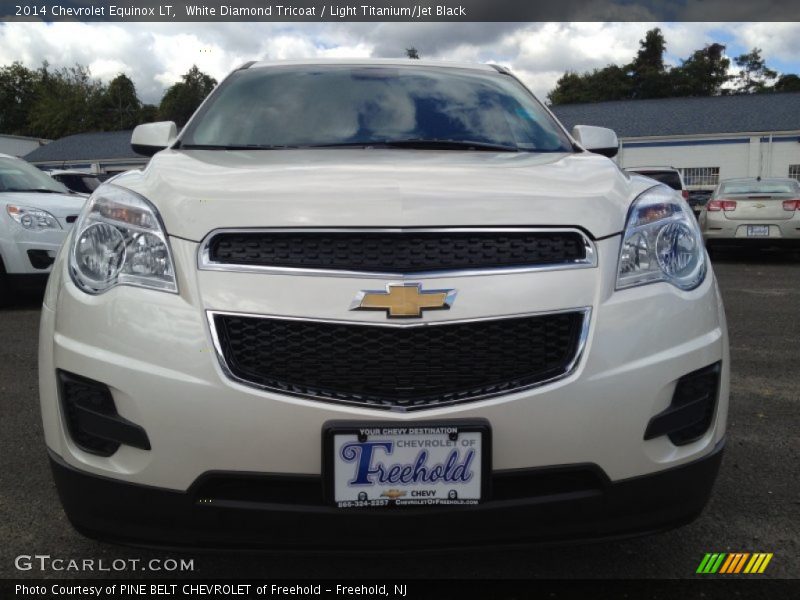 White Diamond Tricoat / Light Titanium/Jet Black 2014 Chevrolet Equinox LT