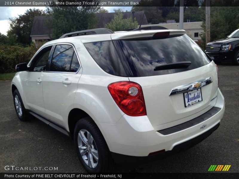 White Diamond Tricoat / Light Titanium/Jet Black 2014 Chevrolet Equinox LT