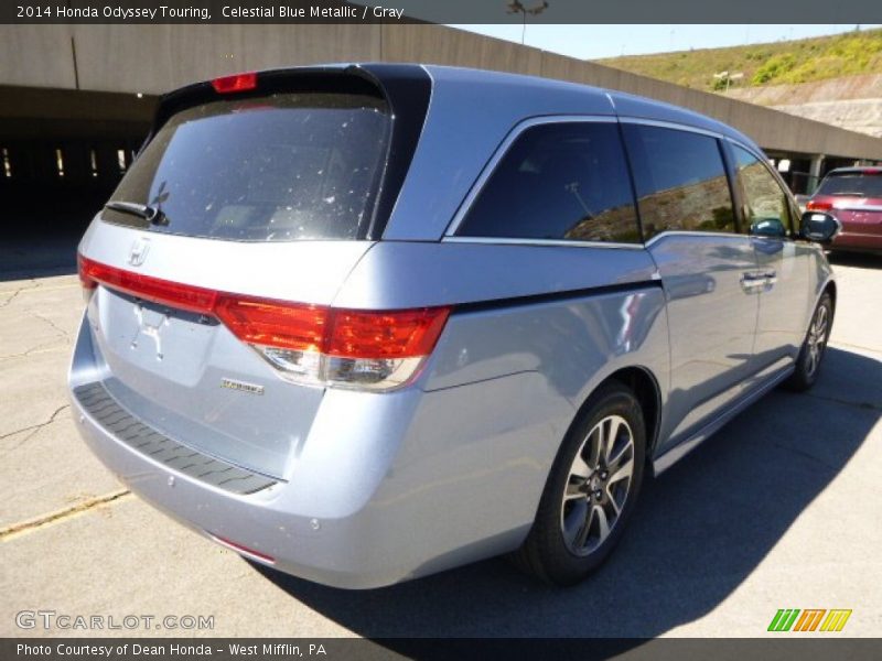 Celestial Blue Metallic / Gray 2014 Honda Odyssey Touring