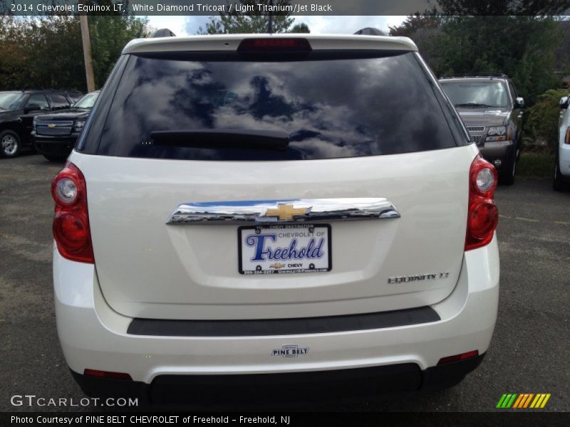 White Diamond Tricoat / Light Titanium/Jet Black 2014 Chevrolet Equinox LT