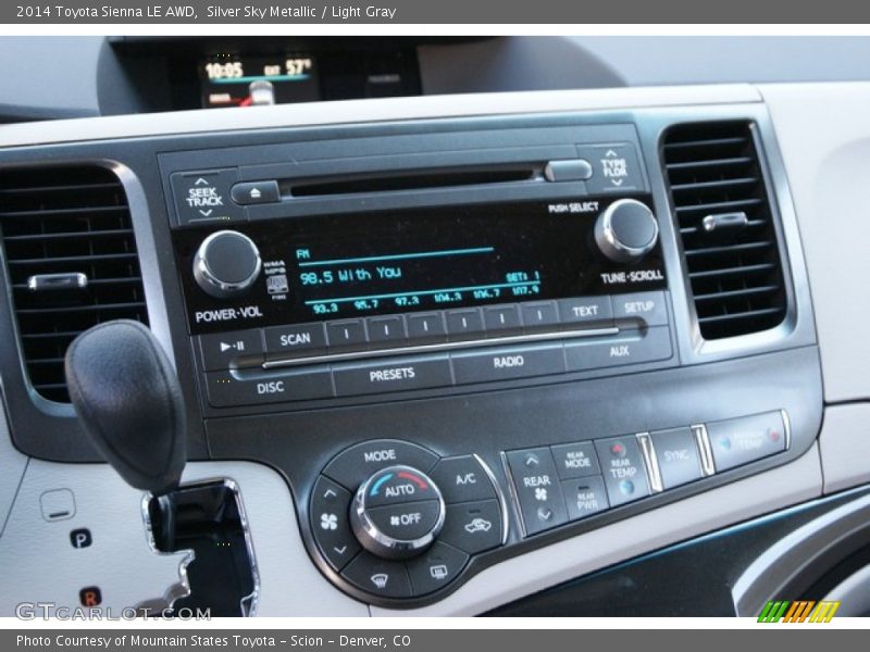 Silver Sky Metallic / Light Gray 2014 Toyota Sienna LE AWD