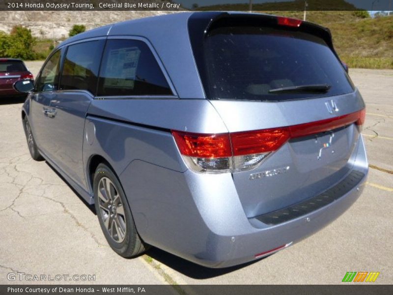 Celestial Blue Metallic / Gray 2014 Honda Odyssey Touring