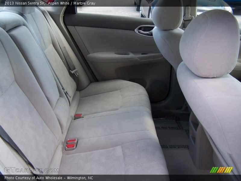 Aspen White / Marble Gray 2013 Nissan Sentra SV