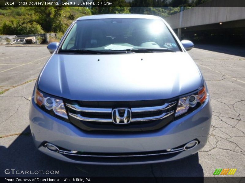 Celestial Blue Metallic / Gray 2014 Honda Odyssey Touring
