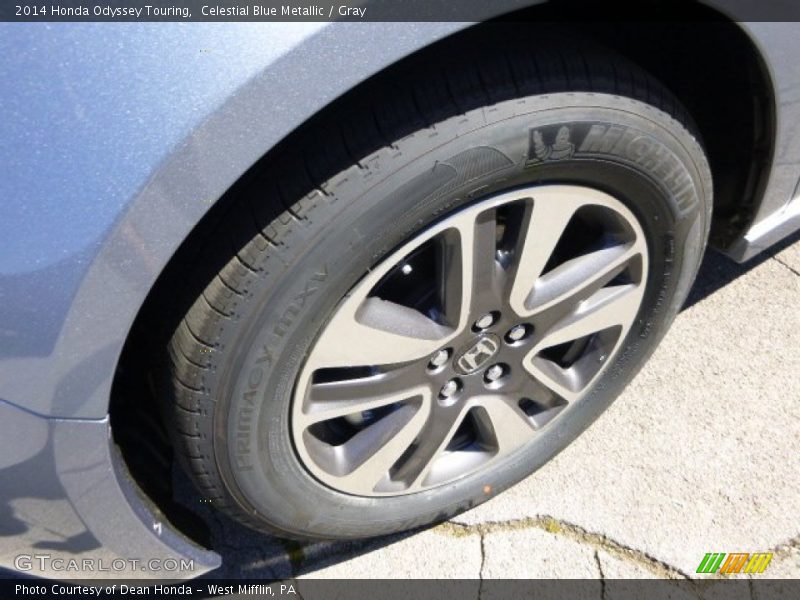 Celestial Blue Metallic / Gray 2014 Honda Odyssey Touring