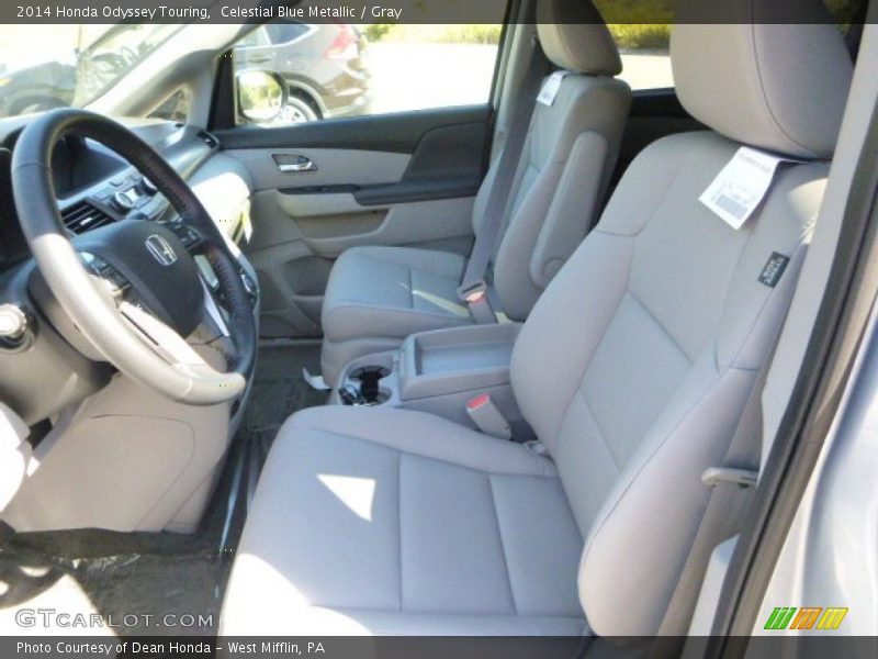 Celestial Blue Metallic / Gray 2014 Honda Odyssey Touring