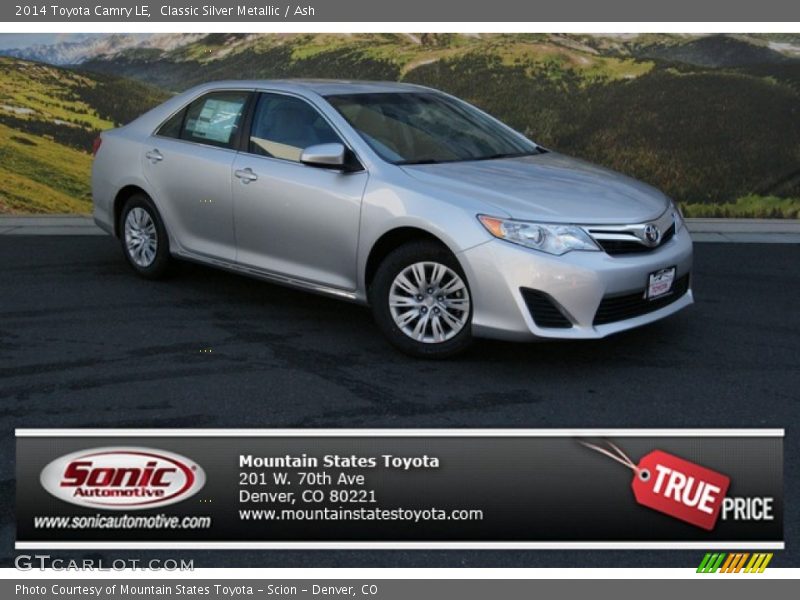 Classic Silver Metallic / Ash 2014 Toyota Camry LE
