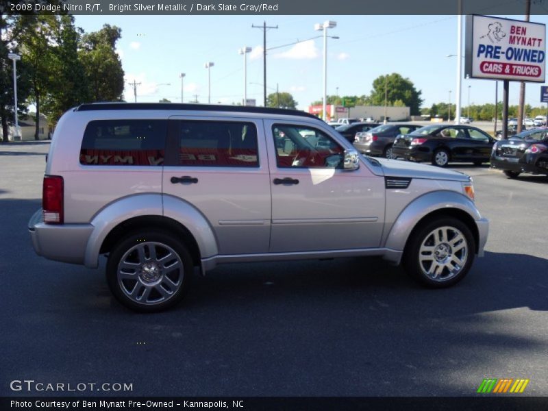 Bright Silver Metallic / Dark Slate Gray/Red 2008 Dodge Nitro R/T
