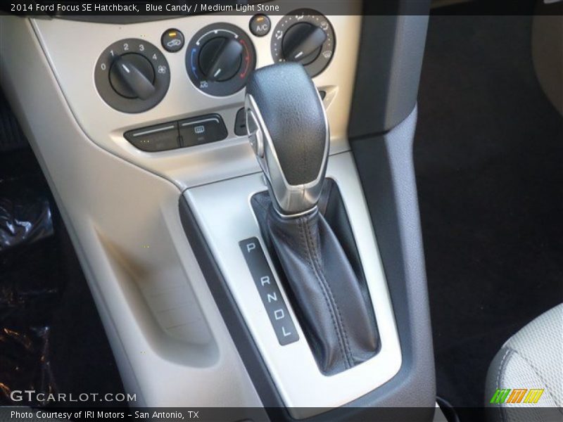 Blue Candy / Medium Light Stone 2014 Ford Focus SE Hatchback