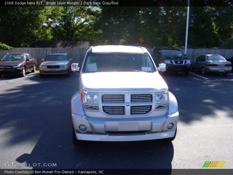 Bright Silver Metallic / Dark Slate Gray/Red 2008 Dodge Nitro R/T