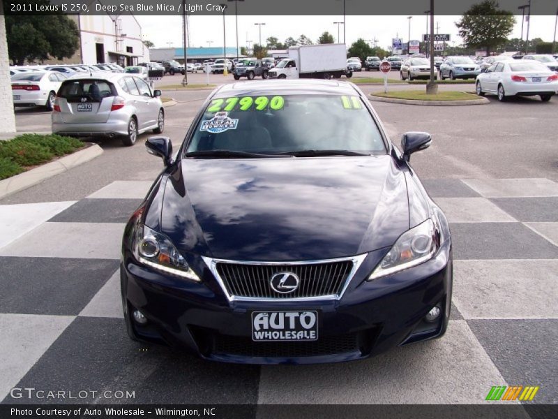 Deep Sea Blue Mica / Light Gray 2011 Lexus IS 250
