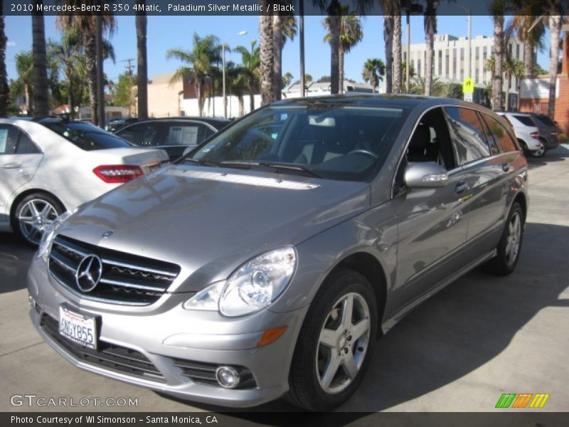 Paladium Silver Metallic / Black 2010 Mercedes-Benz R 350 4Matic