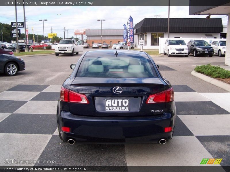 Deep Sea Blue Mica / Light Gray 2011 Lexus IS 250