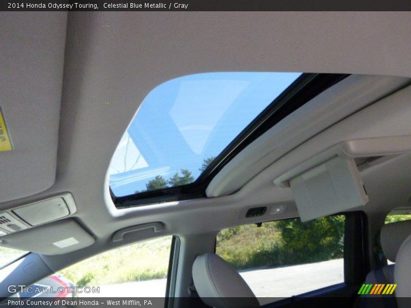 Celestial Blue Metallic / Gray 2014 Honda Odyssey Touring