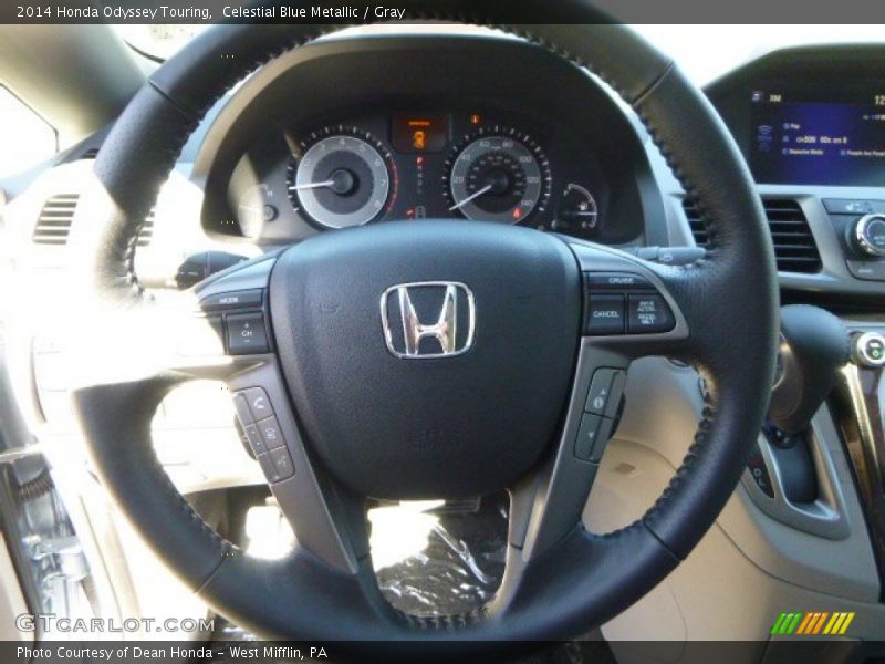 Celestial Blue Metallic / Gray 2014 Honda Odyssey Touring