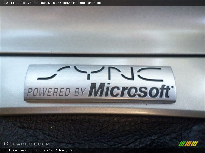 Blue Candy / Medium Light Stone 2014 Ford Focus SE Hatchback