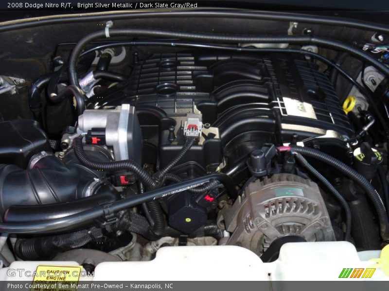 Bright Silver Metallic / Dark Slate Gray/Red 2008 Dodge Nitro R/T