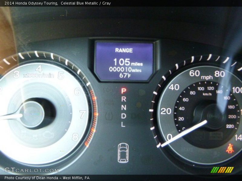 Celestial Blue Metallic / Gray 2014 Honda Odyssey Touring