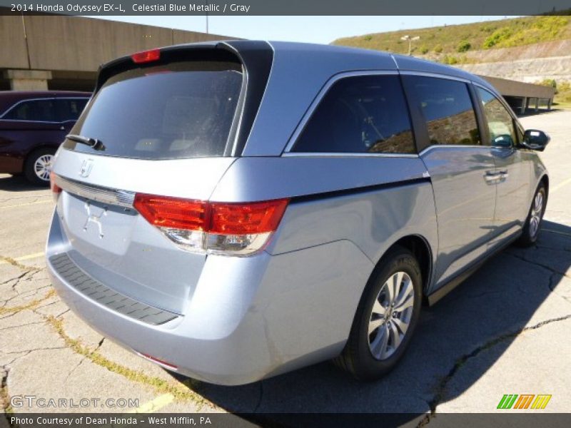 Celestial Blue Metallic / Gray 2014 Honda Odyssey EX-L