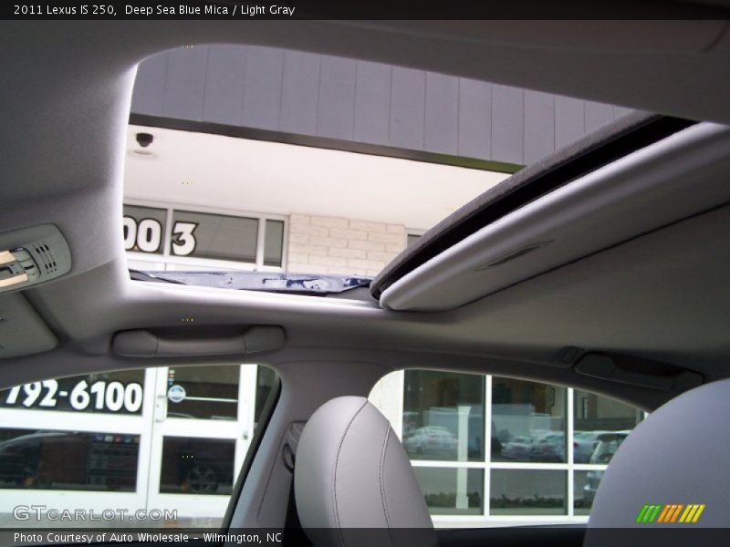 Deep Sea Blue Mica / Light Gray 2011 Lexus IS 250